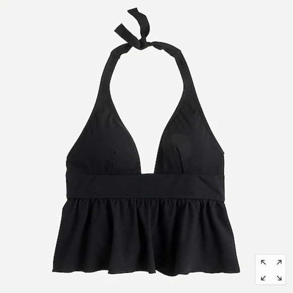 J. Crew Peplum Halter Swim Top - Picture 2 of 6